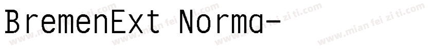 BremenExt Norma字体转换